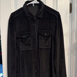 Men's Black Corduroy Jacket. Over shirt M